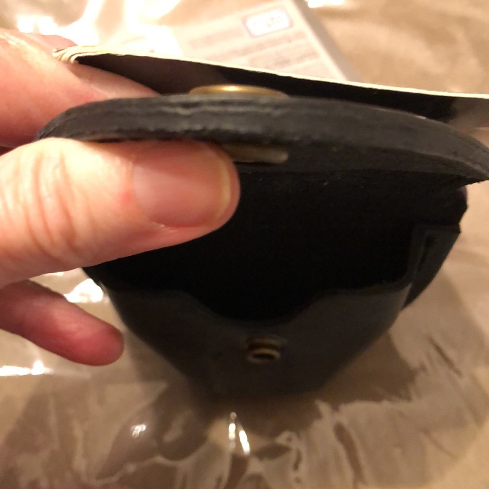 McDonald Uniforms Black Leather Air-Tek Phone Holster with Flap Closure - Picture 3 of 4